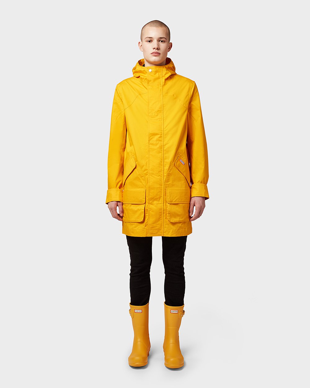 Mens Short Rain Boots - Hunter Original (71YQNAIUO) - Yellow